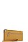 FRONT ZIPPER POCKET LONG WALLET WITH HAND STRAP