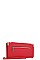 FRONT ZIPPER POCKET LONG WALLET WITH HAND STRAP