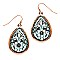 XE1735-LP Metal Filigree Teardrop Earring