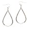 Freshwater Pearl Metal Open-cut Teardrop Earring MH-XE2211