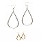Freshwater Pearl Metal Open-cut Teardrop Earring MH-XE2211