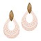 Fashionable Color-coated Metal Filigree Open-cut Teardrop Earring MH-XE2276