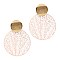 Fashionable Color-coated Metal Round Filigree Post Earring MH-XE2279