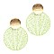 Fashionable Color-coated Metal Round Filigree Post Earring MH-XE2279