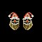 Holiday Rhinestone Earrings SLXEM1638