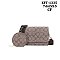 coffee Cross-Body Bag W Coin Purse Pouch Set