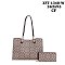 Large Size Shoulder Tote Bag w Wallet Set