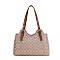2-in-1 Oval Design Satchel Wallet Set