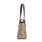 2-in-1 Oval Design Satchel Wallet Set