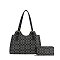 2-in-1 Oval Design Satchel Wallet Set