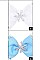 Pack of 12 Cute Assorted Snowflake Hair Bow Clip