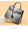 High Quality Croc Padlock Satchel Handbag