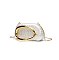 Acrylic Clutch Box Metal Handle Evening Bag