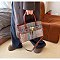 Exceptional Crocodile Padlock Multi Tone Satchel