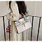 Exceptional Crocodile Padlock Multi Tone Satchel