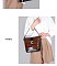 Croc Skin Twist Flap Bucket Bag