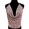 SEXY HALTER RHINESTONE TOP 15" LARGE