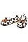 Pack of (12 PAIRS) LEOPARD INDOOR SLIPPERS