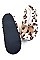 Pack of (12 PAIRS) LEOPARD INDOOR SLIPPERS