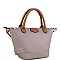 STYLISH ELEGANT LIGHT WEIGHT DURABLE FABRIC TOTE BAG WITH LONG STRAP JYYL-19213