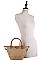 STYLISH ELEGANT LIGHT WEIGHT DURABLE FABRIC TOTE BAG WITH LONG STRAP JYYL-19213