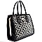 YL312-LP Rhinestone Quality Padlock Metal Frame Satchel