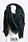 FRAYED EDGE FLANNEL BLANKET SCARF