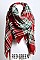 FRAYED EDGE FLANNEL BLANKET SCARF