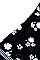 Bordered Floral Pattern Bandana