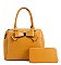 2 In 1 Bo-Tie Satchel Set With Wallet