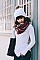 FLANNEL FRINGE INFINITY SCARF