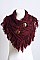 HEATHER FRINGE SHOULDER WARMER