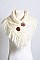 HEATHER FRINGE SHOULDER WARMER