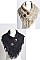 HEATHER FRINGE SHOULDER WARMER