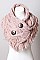 HEATHER FRINGE SHOULDER WARMER