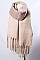 OMBRE TASSEL KNIT SCARF
