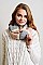 ULTRA SOFT MOHAIR WIDE STRIPE INFINITY SCARF