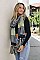 COLORBLOCK CONTRAST KNIT OVERSIZE SCARF