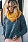 FAUX SHERPA LINING KNIT INFINITY SCARF