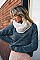 FAUX SHERPA LINING KNIT INFINITY SCARF