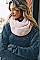 FAUX SHERPA LINING KNIT INFINITY SCARF