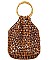FASHION NATURAL BEAD AND BAMBOO HANDLE TOTE BAG