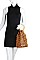 FASHION NATURAL BEAD AND BAMBOO HANDLE TOTE BAG