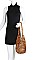 DESIGNER CHIC NATURAL BEAD WOVEN SHOULDER BAG