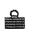 Small Beaded Wood Carry Bag