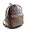 Dazzling Modern Studs Framed Medium Backpack