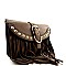 Fringed Small Cross Body Cellphone Holder