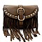 Fringed Small Cross Body Cellphone Holder