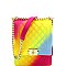 2-Way Quilted Rainbow Jelly Chain Shoulder Bag