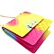 2-Way Quilted Rainbow Jelly Chain Shoulder Bag